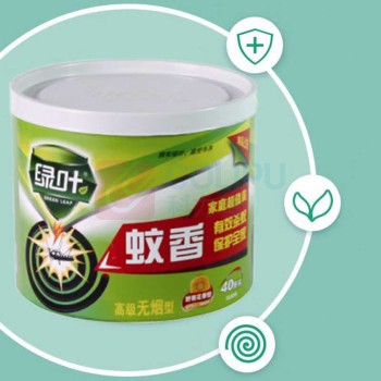 绿叶 蚊香盘野菊花香型无烟灭蚊 GL5010 40盘/桶【2桶装】