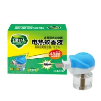 绿叶 电热蚊香液套装45夜*3盒装加热器 无香型 GL5019 45夜*3盒