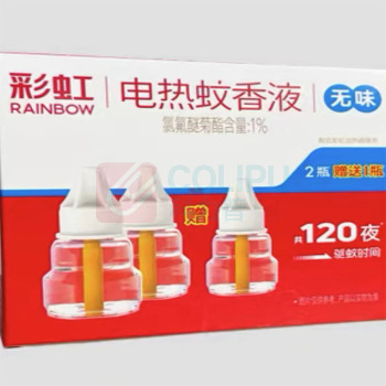 彩虹 电热蚊香液特惠四瓶装(无味) 2盒/组