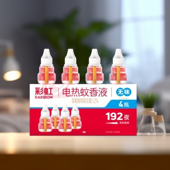 彩虹 电热蚊香液特惠四瓶装(无味) 5166
