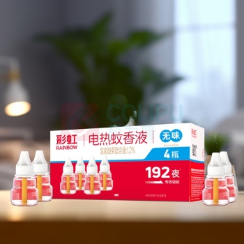 彩虹 电热蚊香液特惠四瓶装(无味) 5166