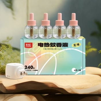 彩虹 CH 蚊香液(4瓶+1器) 240夜 母婴适用 无味 FX5141