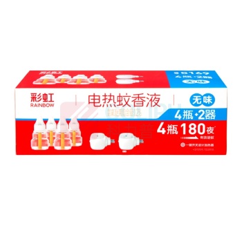 彩虹 CH 蚊香液 (4瓶+2器) 180夜 无味 5169