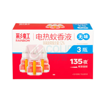 彩虹 CH 蚊香液 3瓶装无味 5101P