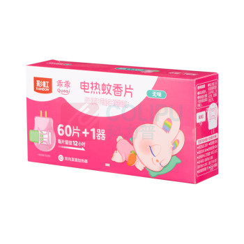 彩虹 CH 电热蚊香片乖乖套装 5001AK 60片+1器