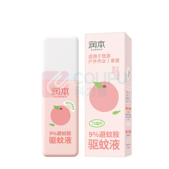 润本 RUNBEN 驱蚊液 9%避蚊胺 75ml/瓶 (白桃乌龙香)