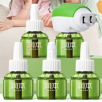 润本 RUNBEN 电蚊香液 120晚 45ml×4瓶+1器 防蚊定时无香型