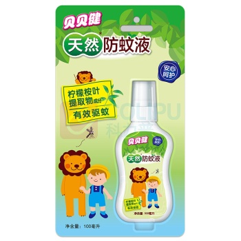 超威 贝贝健天然防蚊液 100ml/瓶 18瓶/箱