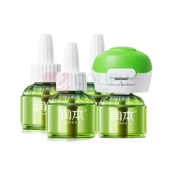 润本 RUNBEN 蚊香液 无香型 45ml*4瓶+1个定时加热器