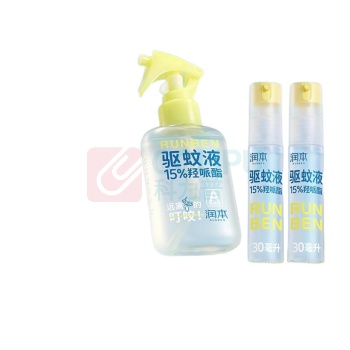 润本 RUNBEN 驱蚊液 15%派卡瑞 100ml+30ml*2