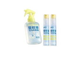 润本 RUNBEN 驱蚊液 15%派卡瑞 100ml+30ml*2