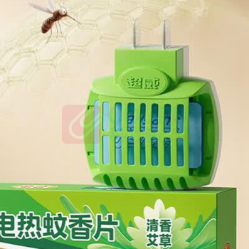 超威 SUPERB 电热蚊香片 艾草清香 60片+加热器 单片装
