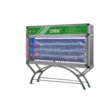 安赛瑞 商用灭蚊灯 8A00159 额定功率:65W 灯管:3*12W LED灯管 理论覆盖面积:290330㎡ 输入电压:220240V 50/60Hz 输出高压:25003500V 脚架高度:34cm 插地深度:33cm 三管增强款