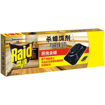 雷达 Raid 杀蟑饵剂 / 2.5g/片*(3+1)片/盒 24盒/箱
