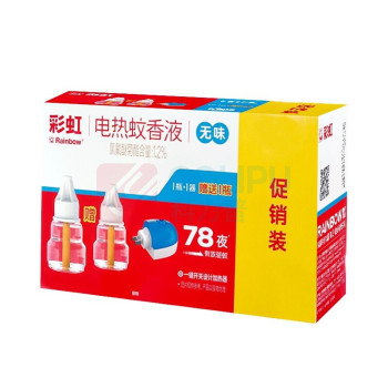 彩虹 电蚊香液套装 含36ml蚊香液*1瓶 23ml蚊香液*1瓶 加热器*1个 5155 