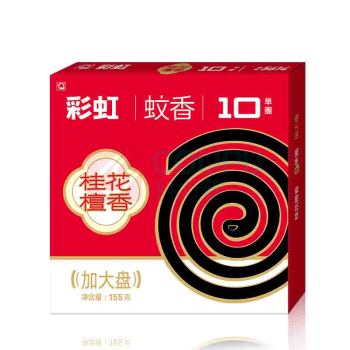 彩虹 蚊香 桂花檀香10盘 
