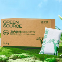 绿之源 GREEN SOURCE 活性炭除甲醛碳包 12kg/箱