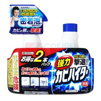 花王(KAO) 墙体除霉清洁剂 花王强力除霉泡沫清洁喷剂(浴室)400ml+补充装400ml 1套/套 销售单位:套 (墙体除霉清洁剂) (计量单位:个)