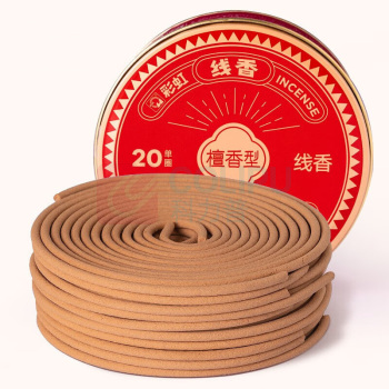 彩虹 檀香型线香 5619 20单圈/盒 10盒装 