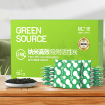 绿之源 GREEN SOURCE 360升级版活性炭 除甲醛碳包 12kg