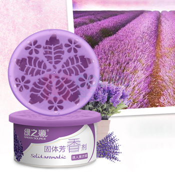 绿之源 GREEN SOURCE 固体芳香剂 70g/盒 8盒/组 组 薰衣草+幽香百合室内车载香水清除味剂