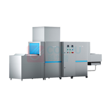 超胜 洗碗机 CSA1H3000DL 尺寸:3600*1000*2123mm;机器入口宽度:605mm;最大洗涤高度420mm;最大洗涤量:3000碟/小时;耗水量:350400L;洗涤温度:5560℃;漂洗温度:82℃;加热方式:电