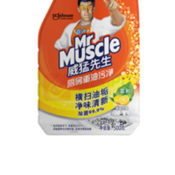 威猛先生 Mr Muscle 厨房重油污净 油烟净 (清爽柠檬) 500g/瓶 24瓶/箱