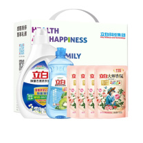 立白 洗护套装 酵素洁净六件套 1905g (洗衣液1.05kg+香氛100g*4+洗洁精455g)
