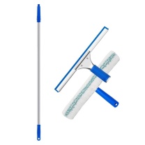 蓓尔蓝 玻璃清洁工具 GJ0130 单节杆1.2米三件套 (蓝白色) 擦窗户神器伸缩杆刮涂水器清洁套装