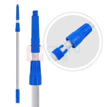 蓓尔蓝 玻璃清洁工具 GJ0130 单节杆1.2米三件套 (蓝白色) 擦窗户神器伸缩杆刮涂水器清洁套装