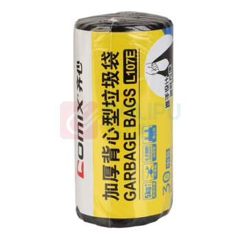 齐心 Comix 垃圾袋 加厚中号手提型 L107E 1卷装 30只45*60cm