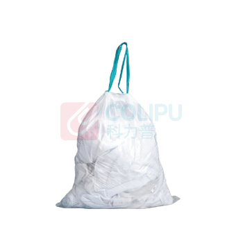 海亚森 HAIYASEN 抽绳垃圾袋45*50cm 20L 单面1.5S 30只/卷 垃圾袋(计价单位:卷)白色 M1012