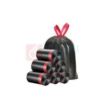 海亚森 HAIYASEN 抽绳垃圾袋45*50cm 20L 单面1.5S 30只/卷 垃圾袋(计价单位:卷)黑色 M1011