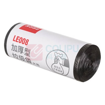 齐心 Comix 加厚点断式平口垃圾袋 LE008 50*60cm 30个/卷 (黑色)