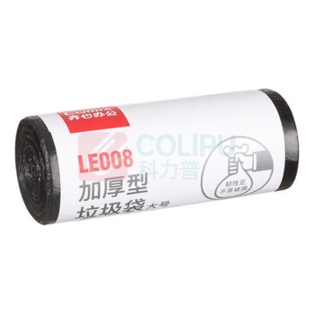 齐心 Comix 加厚点断式平口垃圾袋 LE008 50*60cm 30个/卷 (黑色)