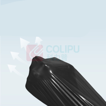 海亚森 HAIYASEN 平口式加厚垃圾袋50*60cm 双面2丝 30只/卷 5卷/包 M1002 (黑色)