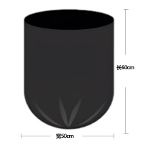 XMSJ 平口大号垃圾袋加厚 50cm*60cm 40个/卷 100卷/件