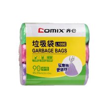 齐心 Comix 中号彩色清洁垃圾袋 L109E 45cm*55cm 30只/卷3卷/组