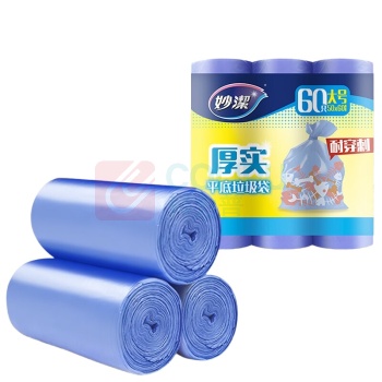 妙洁 MIAOJIE 垃圾袋 点断式 MBGRL3-B 50cm*60cm (混色) 20只/卷 3卷/组 20组/箱 新老包装随机发货