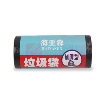 海亚森 HAIYASEN 加厚型垃圾袋 点断式 TK-8005 60cm*80cm 1.3s (黑色) 15只/卷 50卷/箱