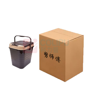 努师傅 茶渣桶 塑料按压式方形茶水桶 商用办公室手提垃圾桶 过滤垃圾筒 CZT03 7L (棕色)