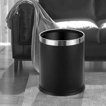 五月花 塑料双层垃圾桶 10L 22.5*26.5cm