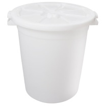 海亚森 HAIYASEN 塑料带盖大圆桶水桶垃圾桶 TK-9237 280L (白色)