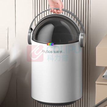 佳帮手 滑盖塑料垃圾桶 JBS-QYLJT-YXD1-JGY 7L 20.8cm*33.5cm (佳灰) 中号气压桶 太空人趣玩系列