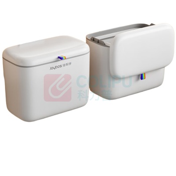 佳帮手 拉盖塑料垃圾桶 JBS-LJT-S04C2-JWT 5L 260mm*160mm*150mm (佳白) 带盖壁挂款 小号