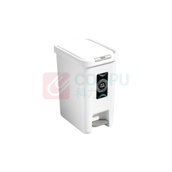 优企 按压+脚踩翻盖垃圾桶 20L