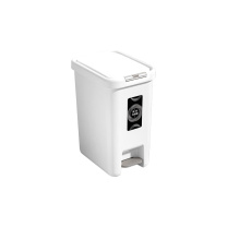优企 按压+脚踩翻盖垃圾桶 20L