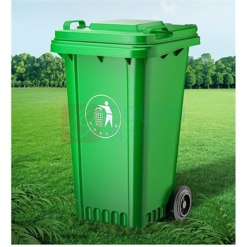 舒蔻 带轮垃圾桶 120L (绿色)