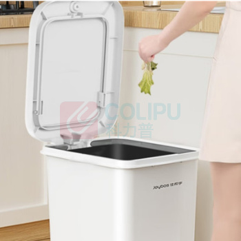 佳帮手 塑料垃圾桶 脚踏翻盖式 10L