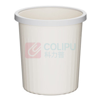 科力邦 Kelibang 圆形压圈塑料垃圾桶 KB5002 11L 20*27cm (白色)